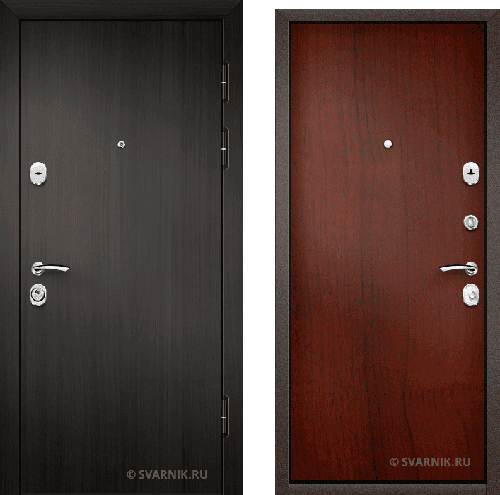 Недорогая дверь в квартиру с установкой и ламинатом 2 ребра жесткости ...